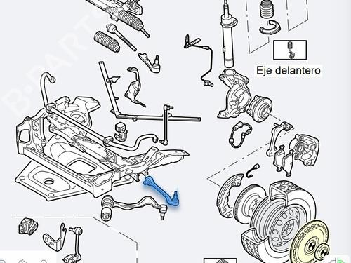 Right rear suspension arm BMW 3 (E90) 318 d | BP21834538M15 