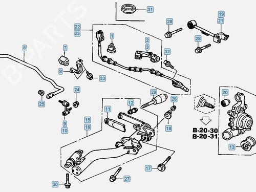 Højre bagtil bærearm HONDA CR-V II (RD_) 2.0 (RD5) | BP17422702M15 