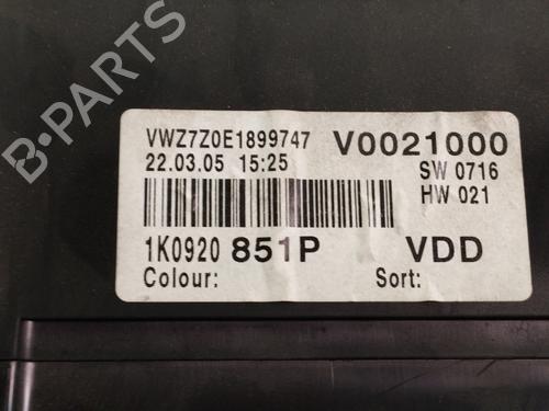 Instrument cluster VW GOLF V (1K1) | BP30627413C47