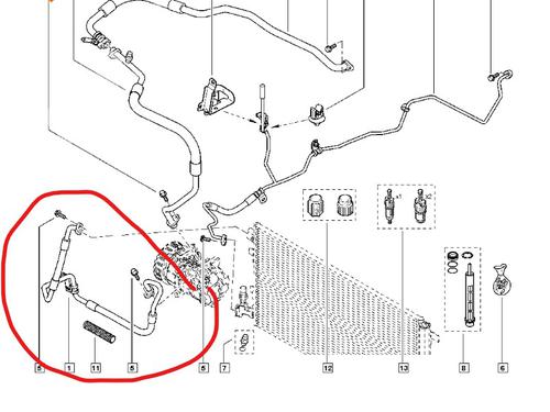 Used AC pipe RENAULT MEGANE III Hatchback (BZ0/1_, B3_) [2008-2026]  31368784