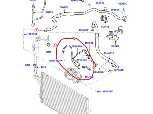 Used AC pipe AC pipe FORD FOCUS II (DA_, HCP, DP) [2004-2013] 33715008 33715008