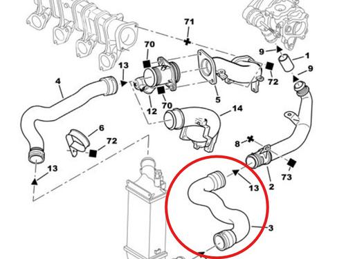 Rør CITROËN C5 I (DC_) 2.0 HDi (DCRHZB, DCRHZE) | BP29937626M125 