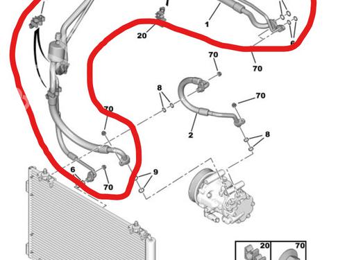 AC pipe PEUGEOT 308 I (4A_, 4C_) | BP28010601M126