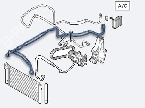 Used AC pipe AC pipe SEAT TOLEDO III (5P2) 2.0 TDI 16V (140 hp) 34392171 34392171