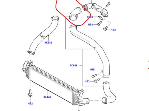 Used Pipe Pipe FORD FOCUS II (DA_, HCP, DP) 1.6 TDCi (109 hp) 33114203 33114203