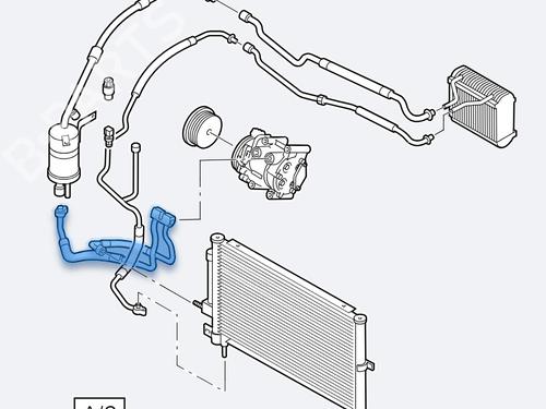 AC pipe FORD MONDEO III Saloon (B4Y) 2.0 16V DI / TDDi / TDCi | BP28180674M126 