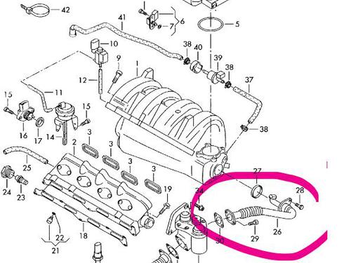 Used Pipe Pipe VW GOLF V (1K1) [2003-2010] 17622724 17622724