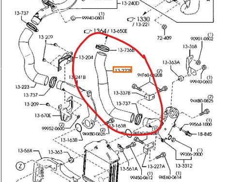 Used Pipe TOYOTA AVENSIS Estate (_T25_) [2003-2008]  30897518