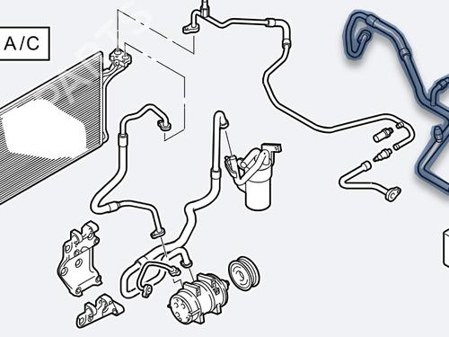 AC pipe VOLVO S40 II (544) 1.6 D | BP28180684M126 