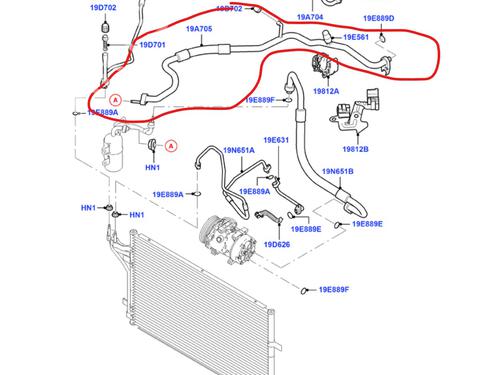 AC pipe FORD FOCUS II (DA_, HCP, DP) | BP33715007M126 - Image 2