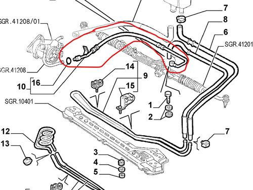 Rohr für ALFA ROMEO 156 (932_) 2.0 16V T.SPARK (932A21__) (150 hp) 31914988