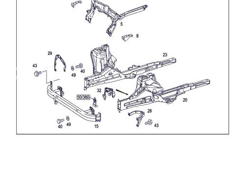 Front bumper bracket MERCEDES-BENZ VANEO (414) 1.7 CDI (414.700) | BP19142472C158 