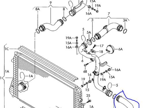 Rohr für VW PASSAT B6 (3C2) [2005-2011]  30534262