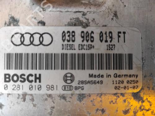 Computer motormanagement AUDI A3 (8L1) 1.9 TDI quattro | BP17507852M57 