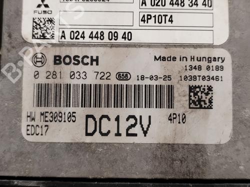 Used Engine control unit (ECU) MITSUBISHI CANTER Platform/Chassis (FB6_, FE5_, FE6_) [1993-2002]  24238908