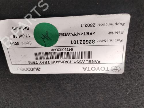 Rear parcel shelf TOYOTA AURIS (_E18_) 1.8 Hybrid (ZWE186_, ZWE186R) | BP30946672C85