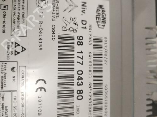 Display monitor PEUGEOT PARTNER Box Body/MPV 1.6 HDi / BlueHDi 75 | BP25913885C48 