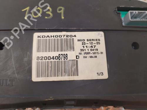 Instrument cluster RENAULT MEGANE II (BM0/1_, CM0/1_) 1.9 dCi | BP25608525C47