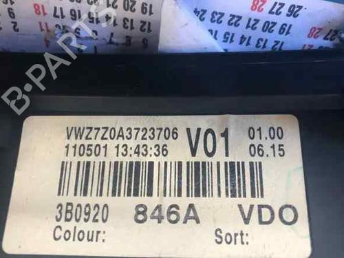 Kombinert Instrument VW PASSAT B5.5 (3B3) 1.9 TDI | BP17506157C47 