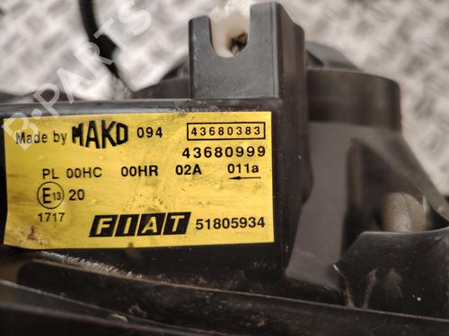Højre forlygte FIAT DOBLO MPV (119_, 223_)  | BP30964305C29 