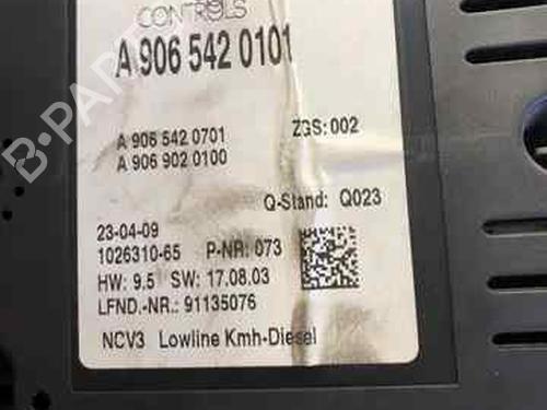 Instrument cluster MERCEDES-BENZ SPRINTER 3,5-t Van (B906) 313 CDI (906.631, 906.633, 906.635, 906.637) | BP17506154C47 