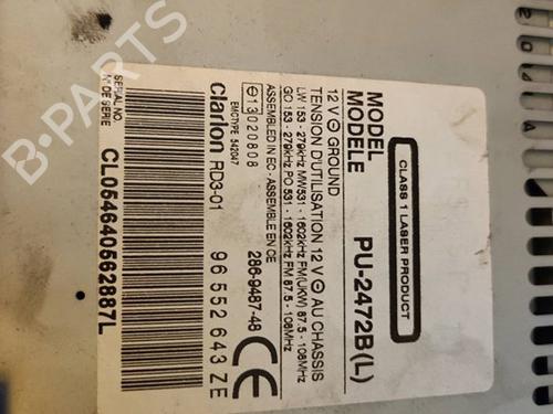 Radio CITROËN C5 I (DC_) 2.0 HDi (DCRHZB, DCRHZE) | BP17499572E6 