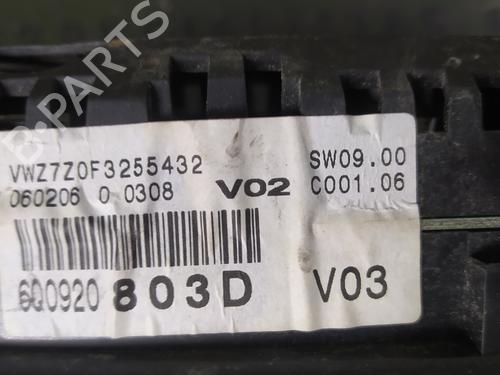 Instrument cluster VW POLO (9N_, 9A_) 1.4 TDI | BP17853054C47 