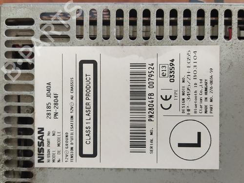 Radio NISSAN QASHQAI / QASHQAI +2 I (J10, NJ10, JJ10E) 2.0 dCi | BP17842558E6 