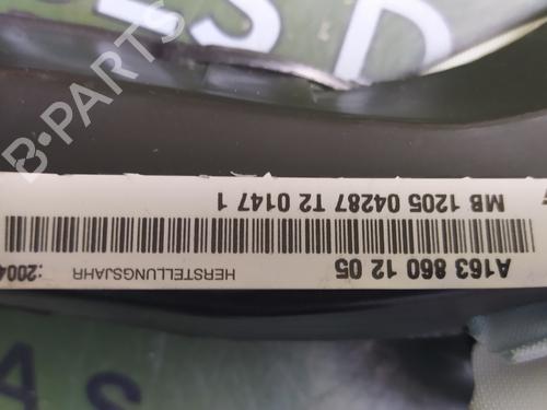 Høyre gardin kollisjonspute MERCEDES-BENZ M-CLASS (W163) ML 270 CDI (163.113) | BP17844049C12