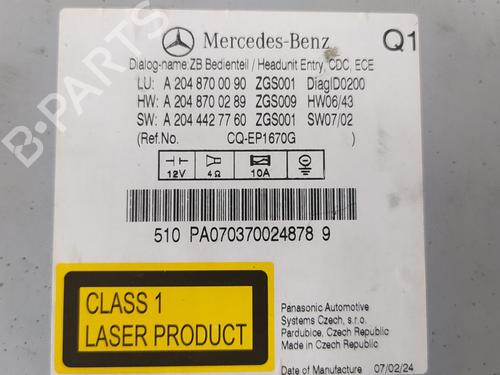 Radio MERCEDES-BENZ C-CLASS (W204) C 220 CDI (204.002) | BP17846692E6 