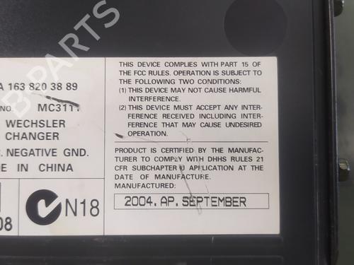 Radio MERCEDES-BENZ M-CLASS (W163) ML 270 CDI (163.113) | BP17852650E6 