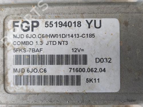 Engine control unit (ECU) OPEL COMBO Box Body/MPV 1.3 CDTI 16V | BP17853033M57 