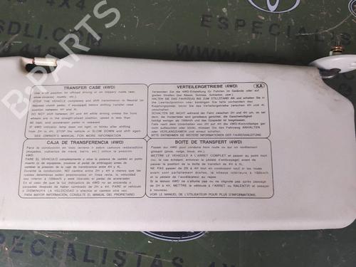 Used Right sun visor SUZUKI JIMNY Closed Off-Road Vehicle (SN) [1998-2025]  18096979