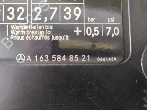 Fuel flap MERCEDES-BENZ M-CLASS (W163) ML 270 CDI (163.113) | BP17840125C131 