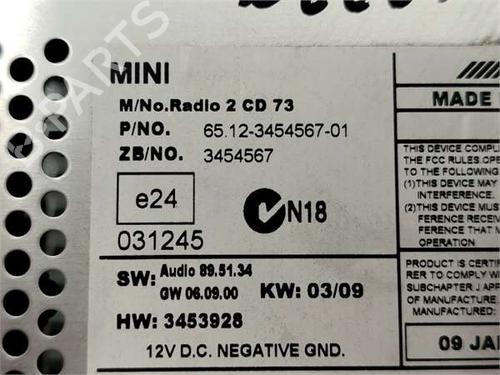 Radio MINI MINI (R56) One | BP38474781E6 - Image 3