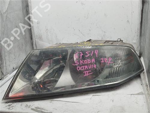 Used Left headlight SKODA OCTAVIA II (1Z3) 1.9 TDI (105 hp) 25014672