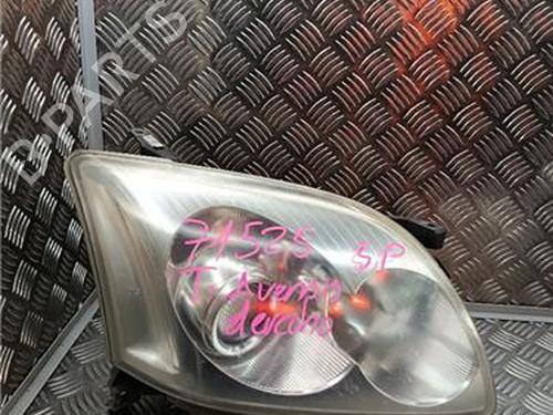 Used Right headlight Right headlight TOYOTA AVENSIS (_T25_) 2.0 D-4D (CDT250_, CDT250R) (116 hp) 33478507 33478507