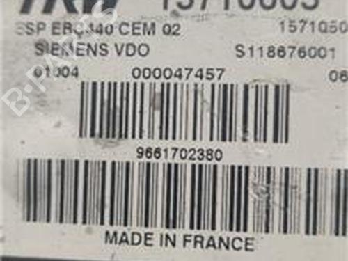 ABS pump PEUGEOT 407 SW (6E_, 6D_) 1.6 HDi 110 | BP18384392M43 