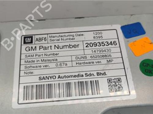 Radio OPEL INSIGNIA A Sports Tourer (G09) 2.0 CDTI (35) | BP18398877E6 