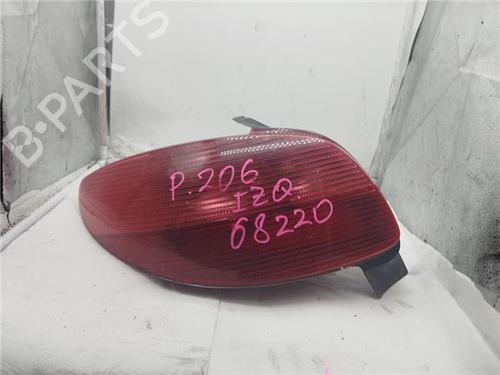 Used Left taillight PEUGEOT 206 Hatchback (2A/C) 1.4 HDi (69 hp) 23952188