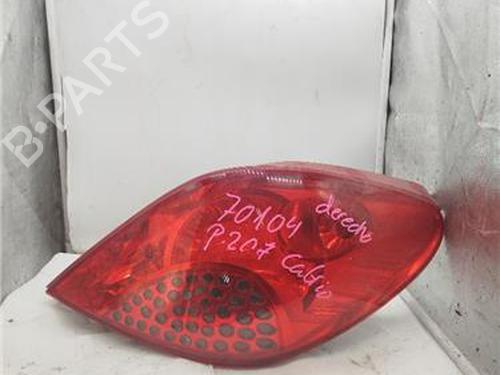 Used Right taillight PEUGEOT 207 CC (WD_) 1.6 16V (120 hp) 29760508