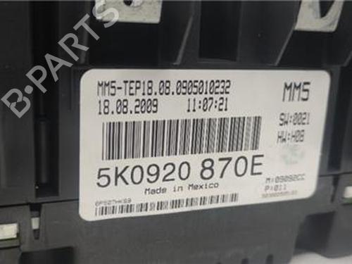 Instrument cluster VW GOLF VI (5K1) 1.6 TDI | BP19540549C47 
