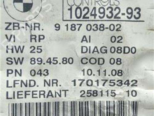 Instrument cluster BMW 1 (E81) 116 i | BP18389487C47 