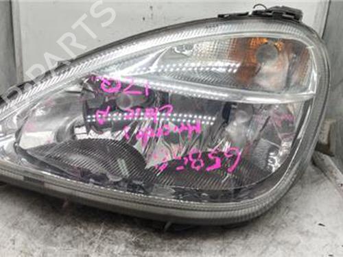 Used Left headlight MERCEDES-BENZ A-CLASS (W168) A 170 CDI (168.009, 168.109) (95 hp) 18381013