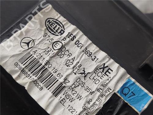 Left headlight MERCEDES-BENZ E-CLASS (W211) E 500 4-matic (211.083) | BP25885406C28 
