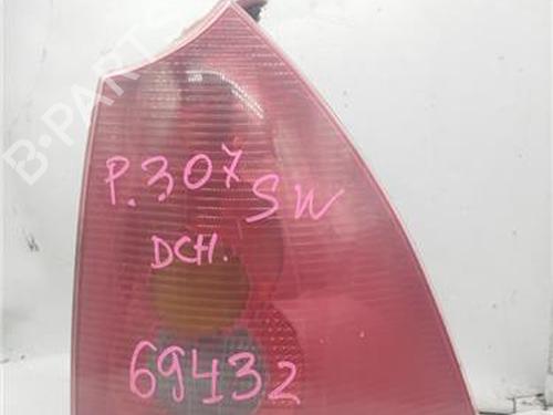 Used Right taillight PEUGEOT 307 SW (3H) 2.0 HDi 135 (136 hp) 27602211