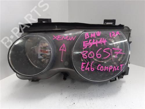 Used Left headlight BMW 3 Compact (E46) 320 td (150 hp) 28120766