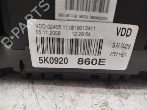 Instrument cluster VW GOLF VI (5K1) 2.0 TDI | BP20671851C47 