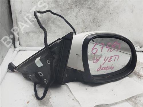 Used Right mirror SKODA YETI (5L) 1.2 TSI (105 hp) 22250421