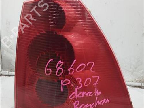 Used Right taillight PEUGEOT 307 SW (3H) 2.0 HDI 110 (107 hp) 25126820